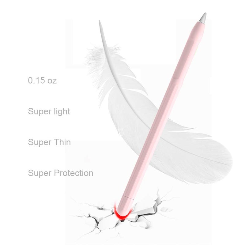 YINVA Case for Apple Pencil Grip for Apple Pencil Accessories Holder for Apple Pencil 1st Generation Cover Sleeve for Apple Pencil with Protective Nib Cover for iPad Pencil(Pink) - Image 3